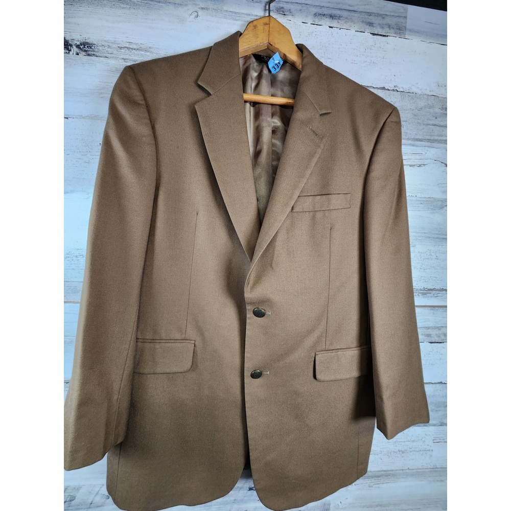 Jos. A. Bank Sport Coat Mens 41 Regular Brown Two Button Wool Blend Blazer